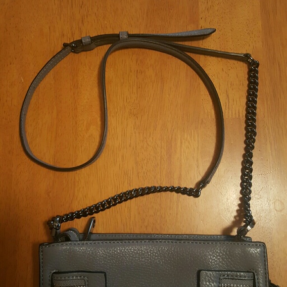 NWOT Rebecca Minkoff Grey Square Crossbody - Picture 3 of 4